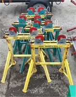 (5) Sumner Pipe Rolling Stands Adjust-A-Roll