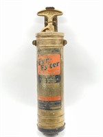 Antique Fyr-Fyter Brass Fire Extinguisher 14”