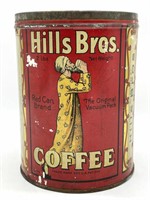 Vintage Hills Bros. Coffee Tin 6.5?
