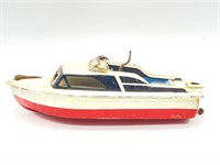 Tin Toy Boat 9” - Made in Japan