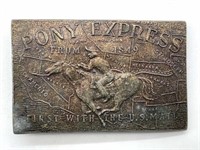 Pony Express Belt Buckle 3.5”