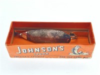 Johnson’s Silver Minnow Spoon Lure with Box