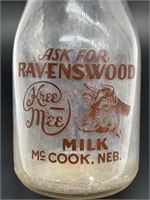 Ravenswood Dairy Milk Bottle - McCook, Nebraska
