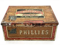 Philadelphia Phillies Tobacco Tin 7.5” x 5.5” x