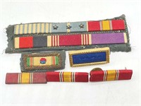 (6) Old Military Ribbon Pins