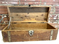 Small Wood Chest 23.5” x 9.5” x 7.5”
