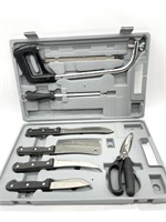 7-Piece Meat Cutting Kit in Plastic Carrying Case