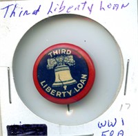 Third Liberty Loan - WWI Era Pinback