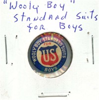 "Wooly Boy" Standard Suits for Boys Pinback