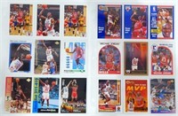 2 Pages of Michael Jordan Basketball Cards