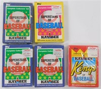 5 Kaybee Superstars of Baseball Sets: (3) 1988,