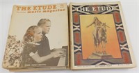 * 34 Etude Music Magazines - Early 1900's