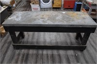 Metal Top Shop Table