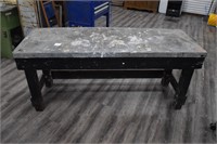 Metal Top Shop Table