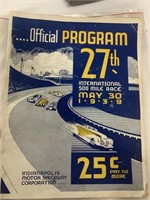 1939 Indy 500 Program