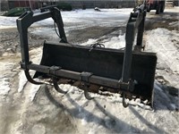 96" quickie bucket and grapple fork, some welds,