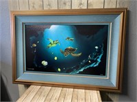 Robert Wyland “Sea Turtle Realm” Oil on Canvas