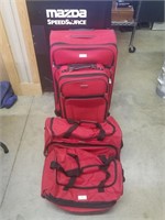 SET OF 4 PROTEGE RED LUGGAGE