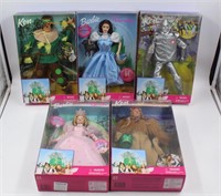(5) Vintage Mattel Barbie & Ken Wizard of OZ Dolls