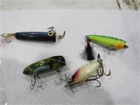 Lot of 4 Vintage Fishing Lures