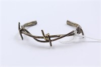 Gliddens Barbed Wire Sterling Silver Bracelet