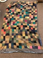 Quilt 40x64 inches has wear