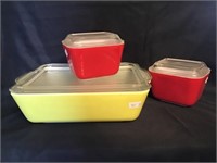 Pyrex refrigerator dishes, 3