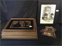 Crumb trays, silhouette jewelry box, framed print