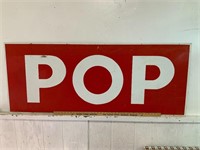 Painted Metal Large POP Sign
