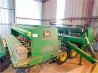 John Deere 455, 35’ grain drill, DD,