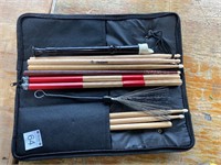 Drumsticks, Recorder & Case