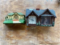 2 Cottage Style Mantel Clocks