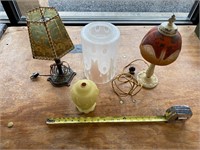 Vintage Lamps & Glass Globes