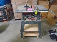 Craftsman 10" Table Saw on stand with wheels