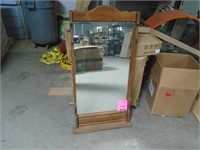 19" x 26" Mirror with wooden frame