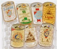 7 Rare La Crosse Beer Pins - Small