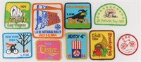 Ten New Old Stock Bicycle Patches - All from 1984