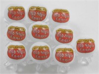 10 Heileman Old Style Lager Glass Marbles with