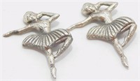 Sterling Silver Pair of Ballerina Scatter Pins
