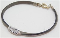 Bracelet with Sterling Silver Feather