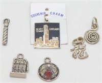 Sterling Silver Charms and Cloisonné Chicago