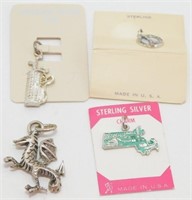 Vintage Sterling Silver Charms