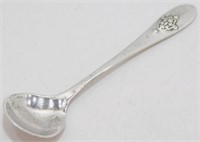 Antique Salt Spoon, Sterling Silver Lunt Mount