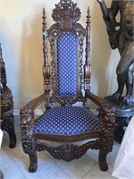 Gothic Throne Queen's Chair