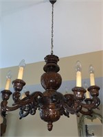 20th C Carved Giltwood Chandelier