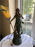 Bronze Figural Lamp