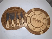 Wood Cheese Serving Set