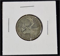 1948 CAD Silver .25c Coin