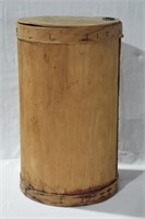 Vintage Cheese Box With Lid 18"h x 11" diam
