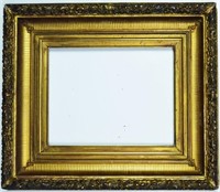 19TH C FLUTED COVE GILT FRAME